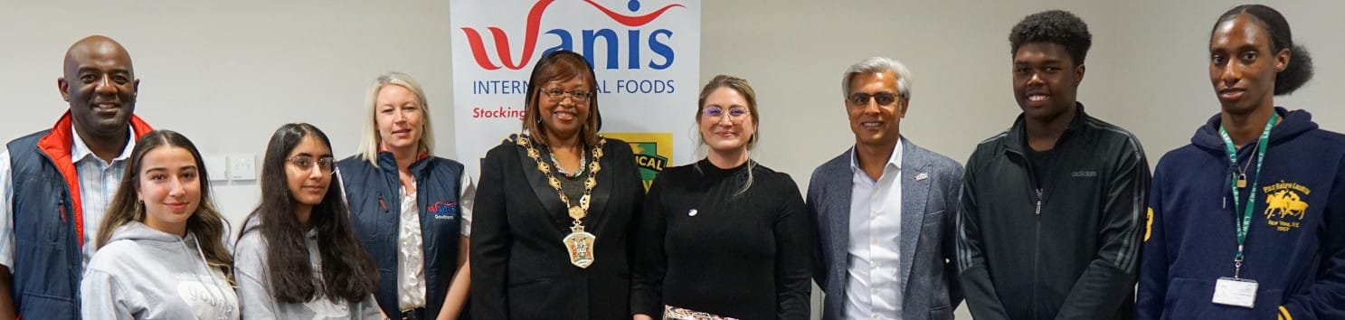 Welcoming the Mayor of Waltham Forest to Wanis International Foods